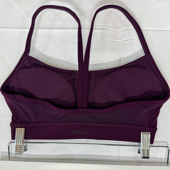 Stori Intro Sleeveless Scoop Neck Padded Sports Bra Mulberry Women's Size US 2 - Picture 3 of 3